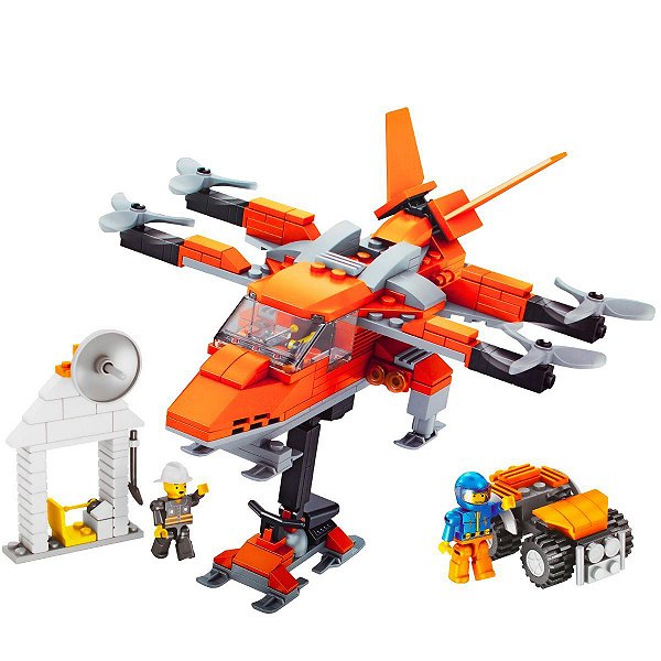 Blocos De Montar Equipe de Ronda Metrópolis - 283pcs - TUDO FAN FUN