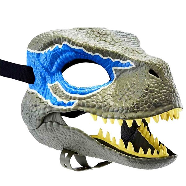 Máscara Dinossauro Articulado - Velociraptor Blue Jurassic World Dominion®