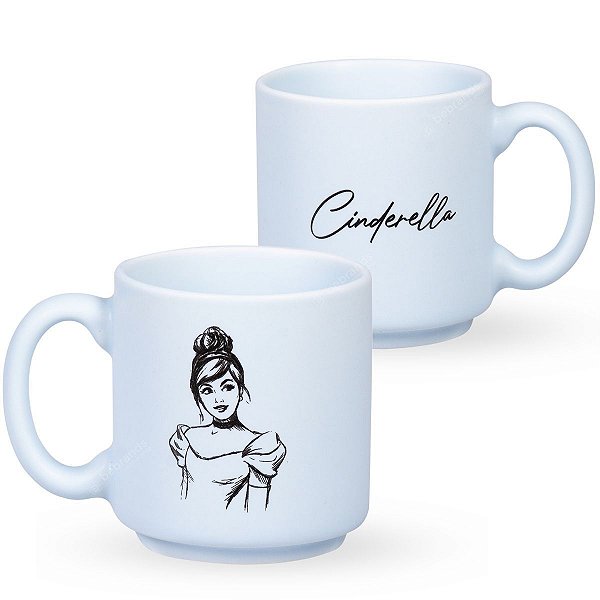 Caneca Mini Tina Princesa Cinderela 100ml- Disney©