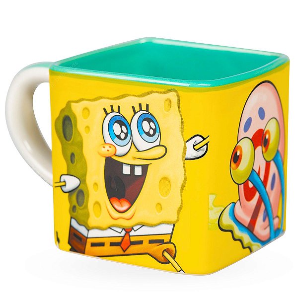 Caneca Cubo Bob Esponja™ 300ml - Nickelodeon