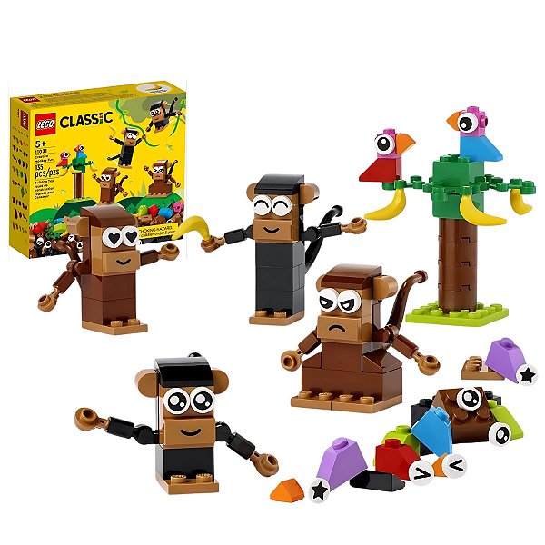 LEGO® Classic - Diversão Criativa com Macacos - 135pcs - 11031