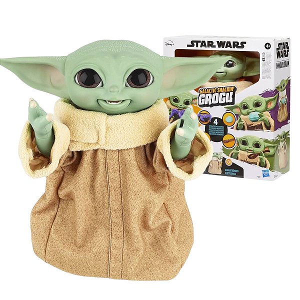 Boneco Animatrônico Star Wars The Mandalorian™ Galactic Snackin' Grogu - Baby Yoda