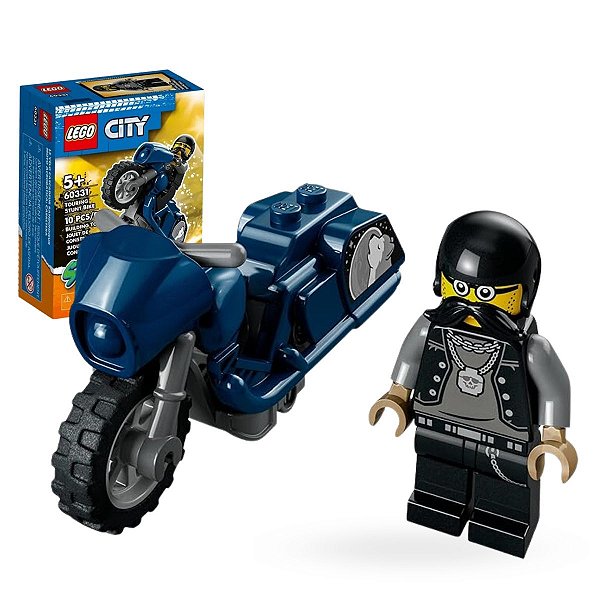 LEGO® City Stuntz Moto de Acrobacias de Turnê - 10pçs - 60331