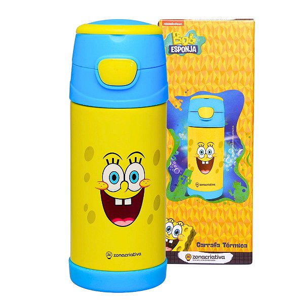 Garrafa Infantil  Top Handle 350ml Bob Esponja™ -  Nickelodeon