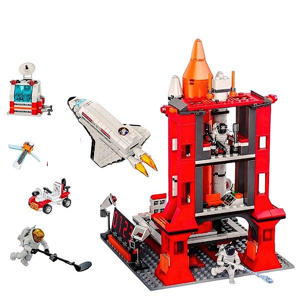 Blocos De Montar Centro Espacial Space - 792pcs - TUDO FAN FUN