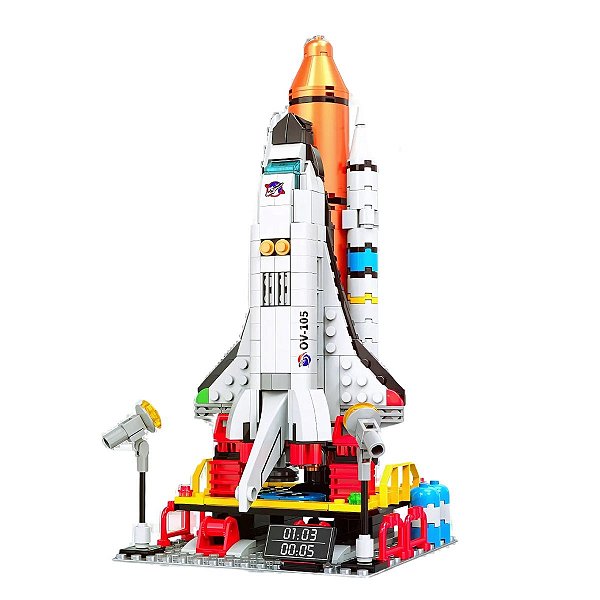 Blocos De Montar Foguete Espacial Space - 404pcs - TUDO FAN FUN