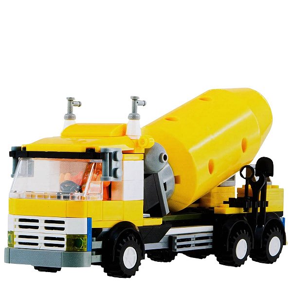 Blocos De Montar Caminhão Betoneira Metrópolis - 216pcs - TUDO FAN FUN