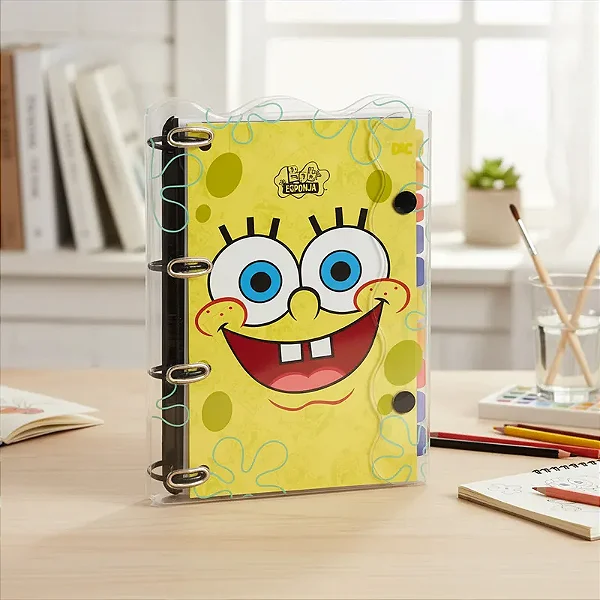 Fichário Universitário Cristal Bob Esponja™ - Nickelodeon