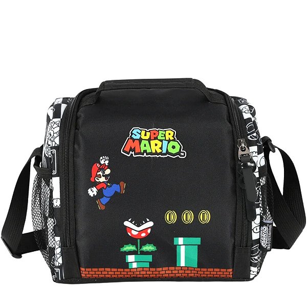Lancheira Infantil Preto Super Mario™ - Nitendo