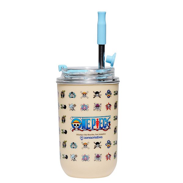 Copo Neo c/ Canudo 300ml Mugiwara Crew - ®One Piece