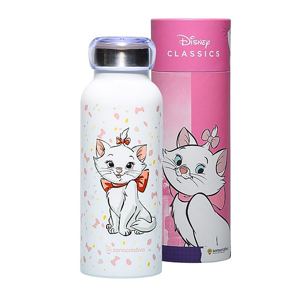 Garrafa Bubble Térmica Holográfica 500ml Marie – ©Disney