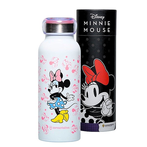 Garrafa Bubble Térmica Holográfica 500ml Minnie Mouse – ©Disney