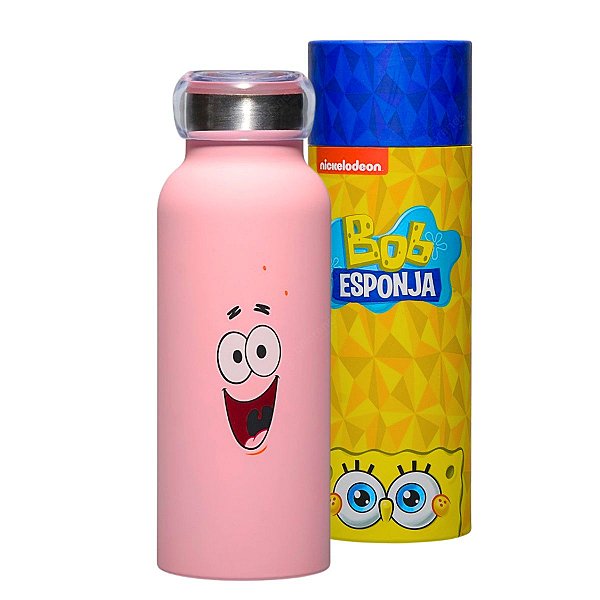 Garrafa Bubble Térmica 500ml Patrick Bob Esponja™ - Nickelodeon