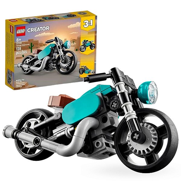 LEGO® Creator 3 em 1 Motocicleta Vintage - 128pcs - 31135