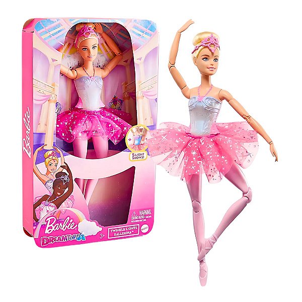 Barbie® Boneca Dreamtopia Bailarina Luzes Brilhantes Loira