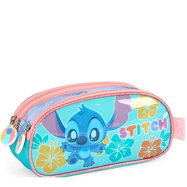 Estojo Triplo Stitch Aloha Turquesa EI42405 - UP4YOU