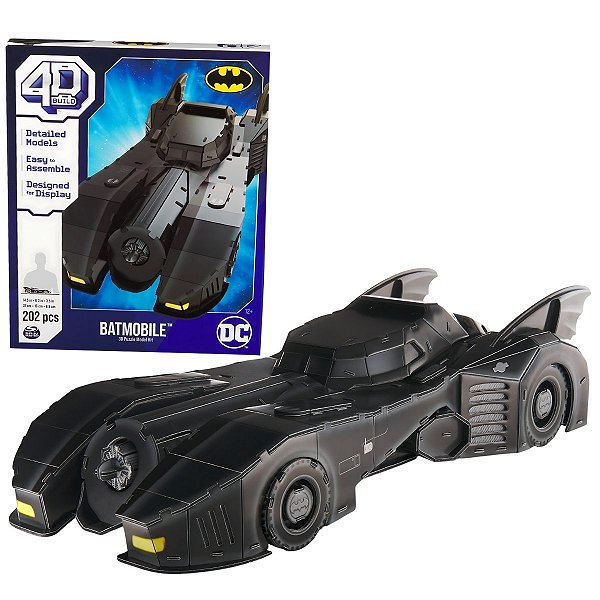 Quebra-cabeça 4D Build - DC Batman Batmóvel - 202pcs - Sunny