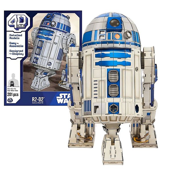 Quebra-cabeça 4D Build - R2D2-  Star Wars - 201pcs  - Sunny