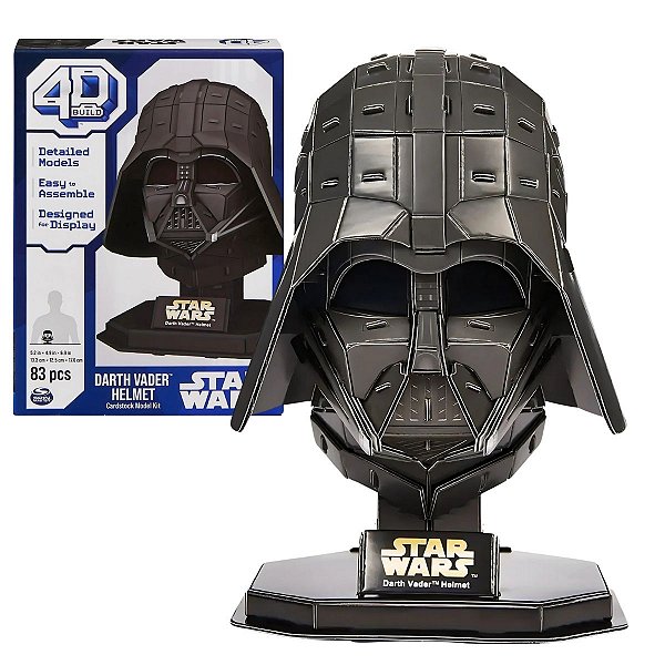 Quebra-cabeça 4D Build - Darth Vader Helmet-  Star Wars - 83pcs  - Sunny