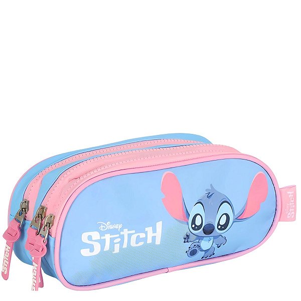Estojo Triplo  Baby Stitch Azul - Disney