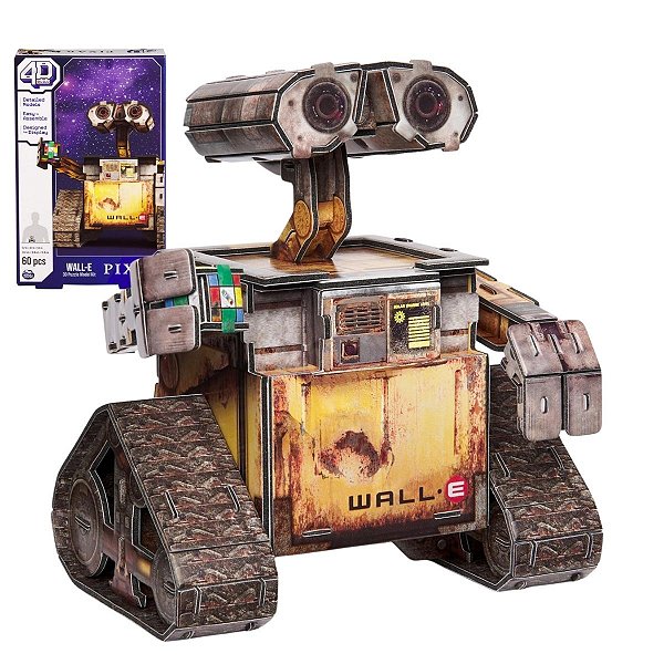 Quebra-cabeça 4D Build - Wall-E - 60pcs - Sunny