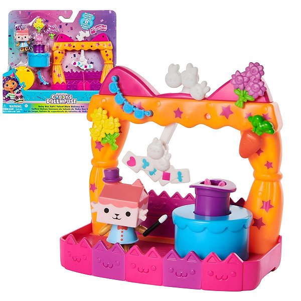 A Casa Mágica da Gabby - Playset Show Talentos Varanda Com Baby Box - Gabby'S Dollhouse