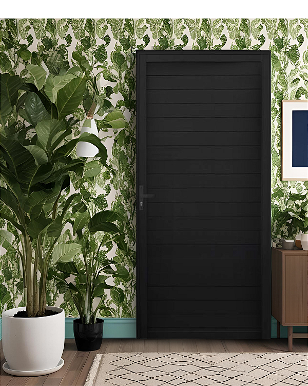 PORTA LAMBRIL DUPLO SEM VIDRO ALUMINIO PRETO - LINHA PREMIUM