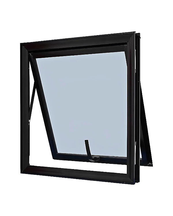 JANELA MAXIM-AR 1 SEÇÃO ALUMÍNIO PRETO - LINHA PREMIUM