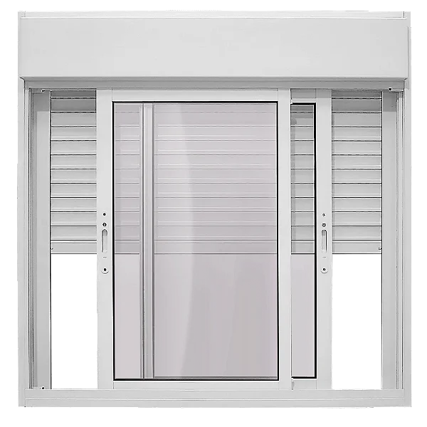 JANELA ALUMÍNIO INTEGRADA C/ CONTROLE REMOTO BRANCO