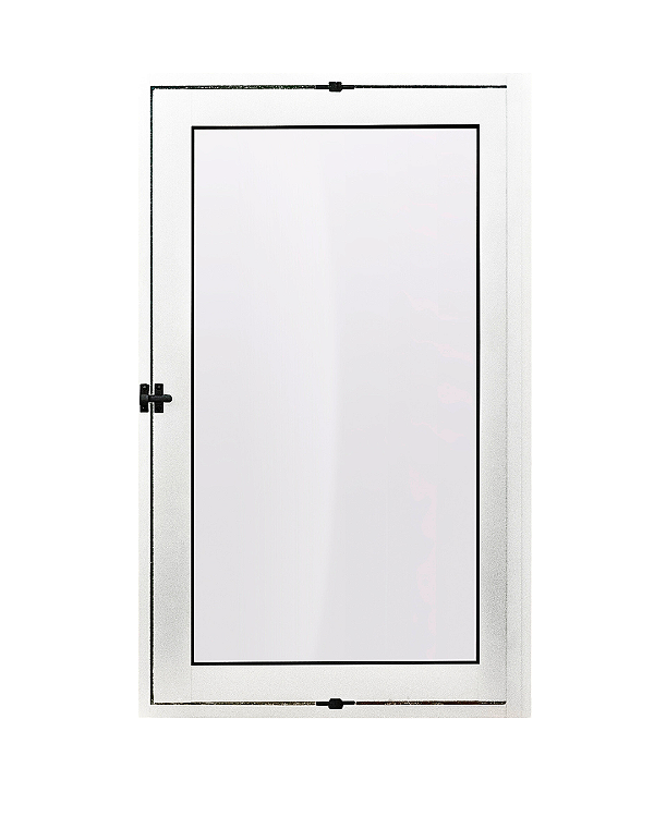 JANELA ALUMÍNIO VITRO BRANCO CAPELINHA - LINHA 25 PREMIUM