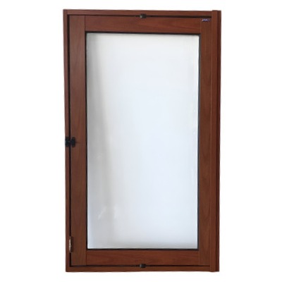 JANELA ALUMÍNIO VITRO MADEIRO CAPELINHA - LINHA 25 PREMIUM