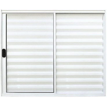 JANELA VENEZIANA 3 FLS ALUMÍNIO BRANCO S/ GRADE - LINHA 18 RESISTENCE