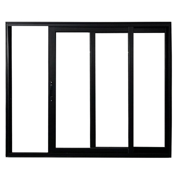 JANELA VITRO 2 FLS ALUMÍNIO PRETO S/ GRADE - LINHA 25 PREMIUM