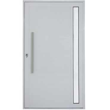 PORTA LAMBRIL PIVOTANTE ALUMÍNIO BRANCO C/ PUXADOR E VISOR