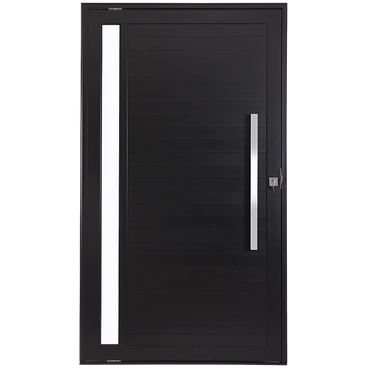 PORTA LAMBRIL PIVOTANTE ALUMÍNIO PRETO C/ PUXADOR E VISOR