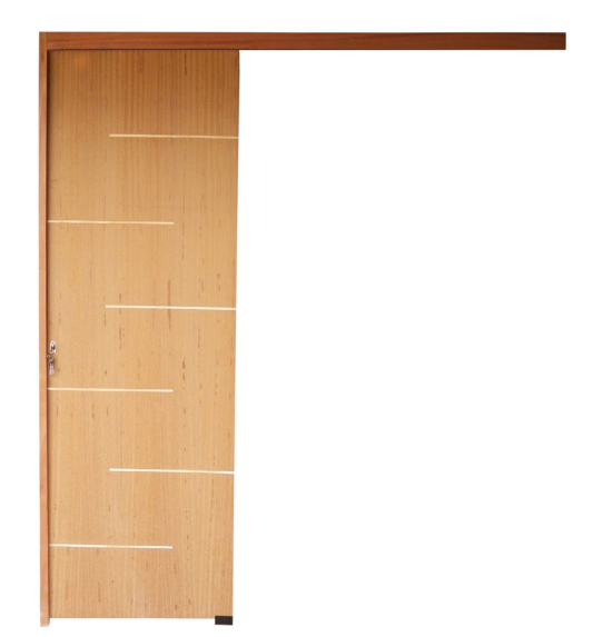 KIT PORTA CORRER SUSPENSA FRISADA C/ FECHAMENTO FLO