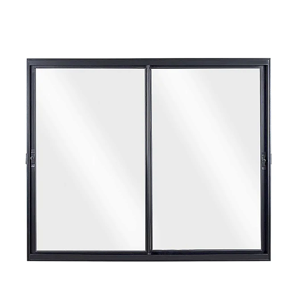 PONTA DE ESTOQUE - JANELA VITRO 2 FOLHAS MÓVEIS ALUMÍNIO PRETO S/ GRADE - LINHA RESISTENTE