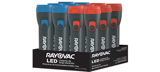 Lanterna Rayovac 25 Lúmens Bandeja com 12 Unidades