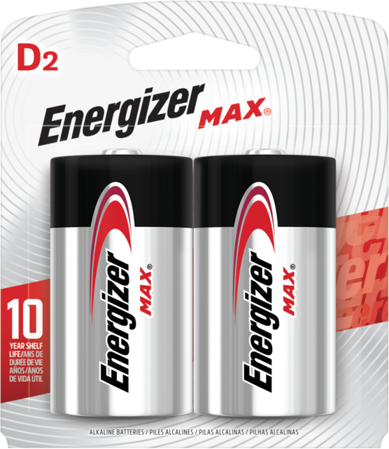 Pilha Alcalina Energizer Max D2 Grande 2 Pilhas