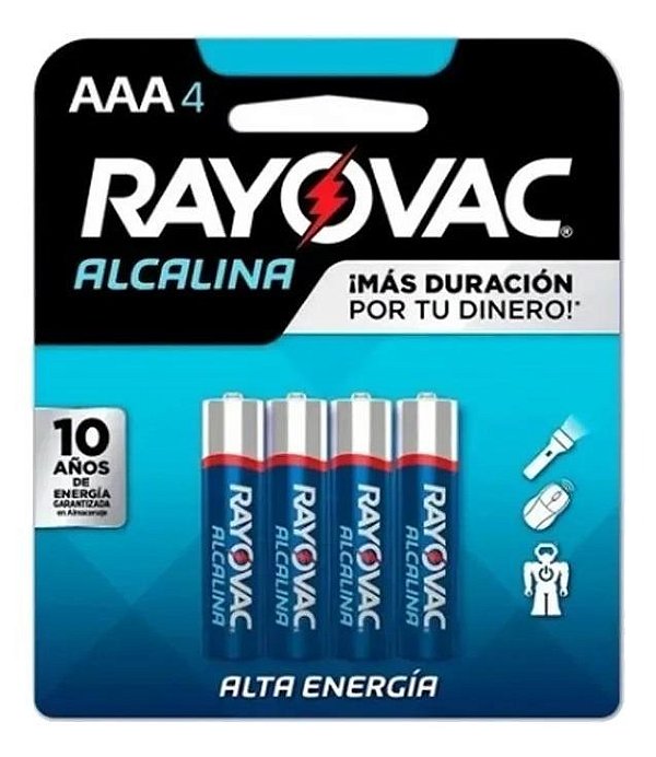 Pilha Alcalina Rayovac AAA4