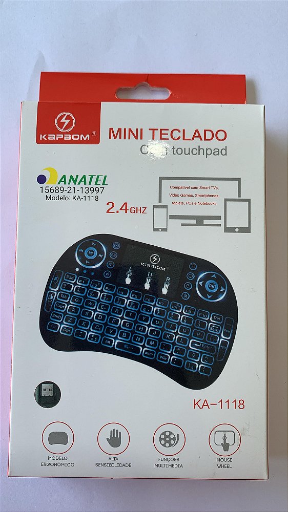 MINI TECLADO COM TOUCHPAD