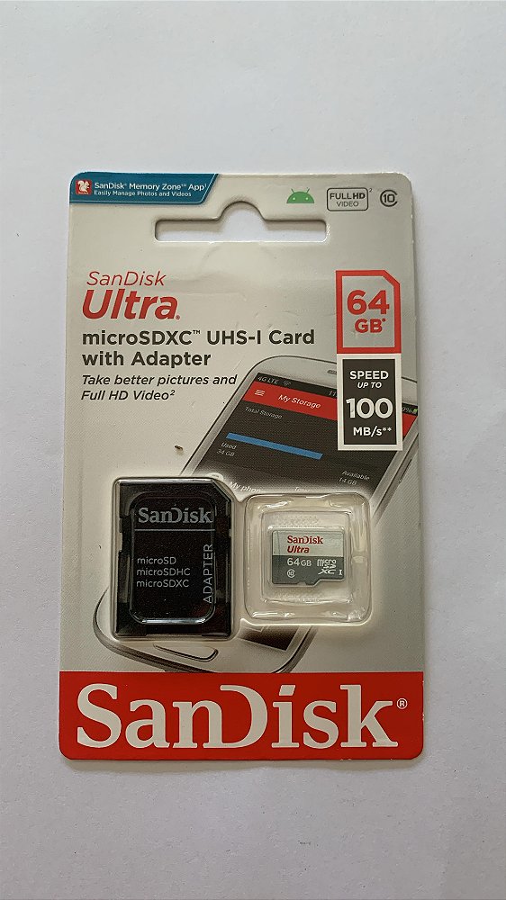 CARTÃO DE MÉMORIA 64GB