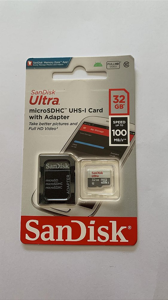 CARTÃO DE MÉMORIA 32GB