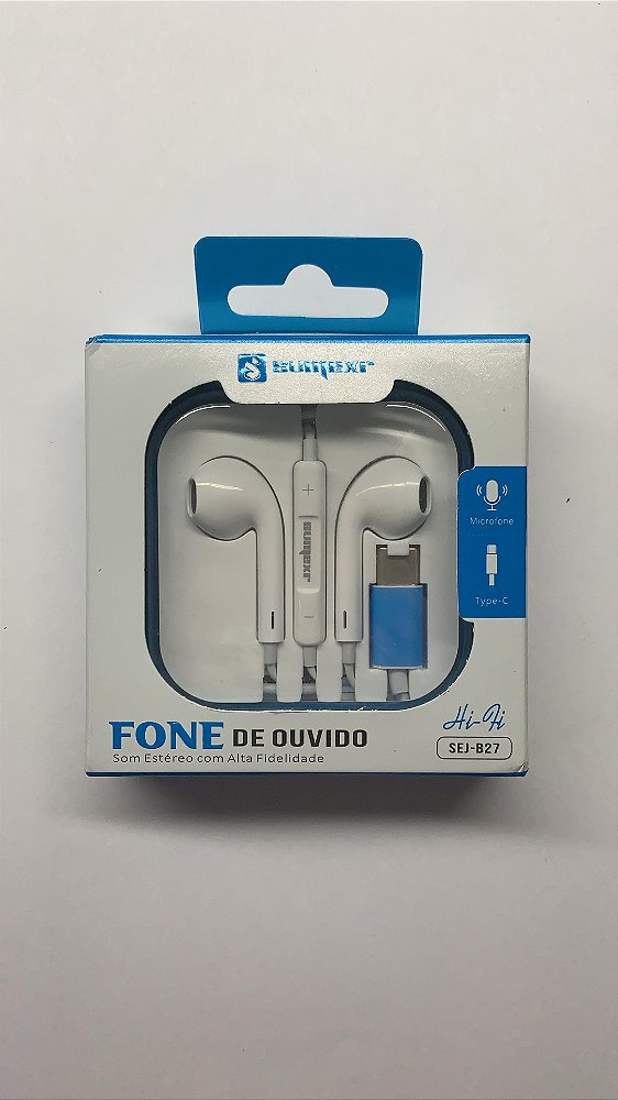 FONE DE OUVIDO COM ENTRADA TYPE-C