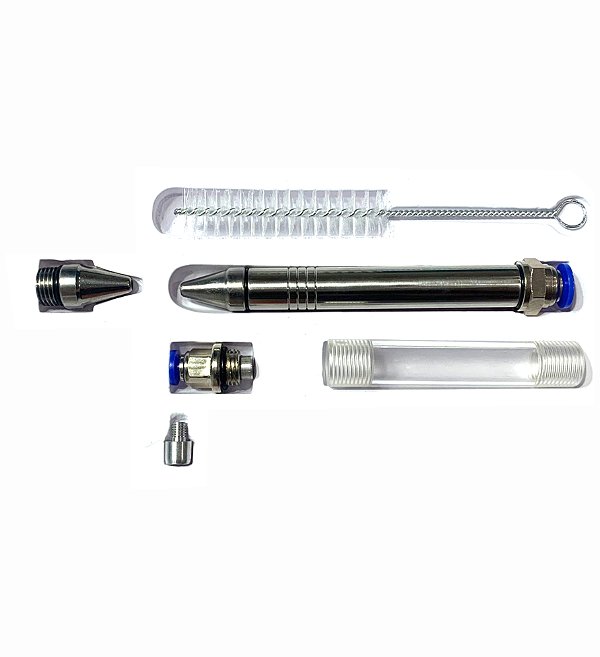 Caneta Extratora De Cravo (inox E Acrílico) Com 2 Ponteiras