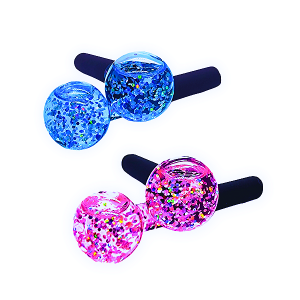 Esfera Azul E Rosa Com Glitter Tratamento Facial - 50 Unidades