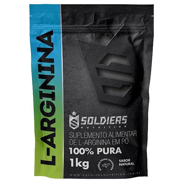 Arginina 1Kg - 100% Puro Importado - Soldiers Nutrition