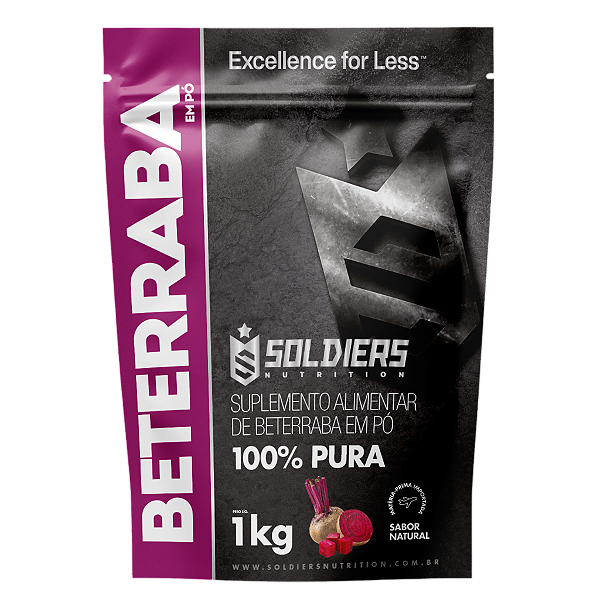 Beterraba Em Pó 1Kg - 100% Puro - Soldiers Nutrition