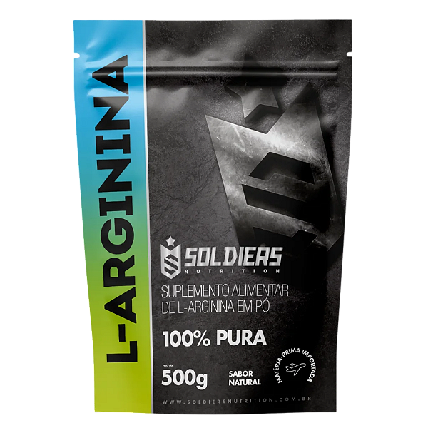 Arginina 500g - 100% Puro Importado - Soldiers Nutrition