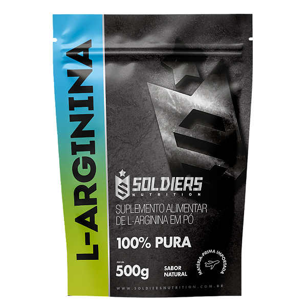 Arginina 500g - 100% Puro Importado - Soldiers Nutrition